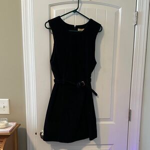 Sleeveless corduroy dress